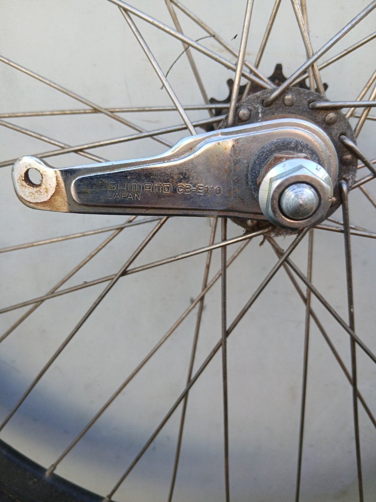 Achterwiel 26 inch met Shimano terugtraprem, Fietsen en Brommers, Ophalen, Gebruikt, Wiel, Shimano