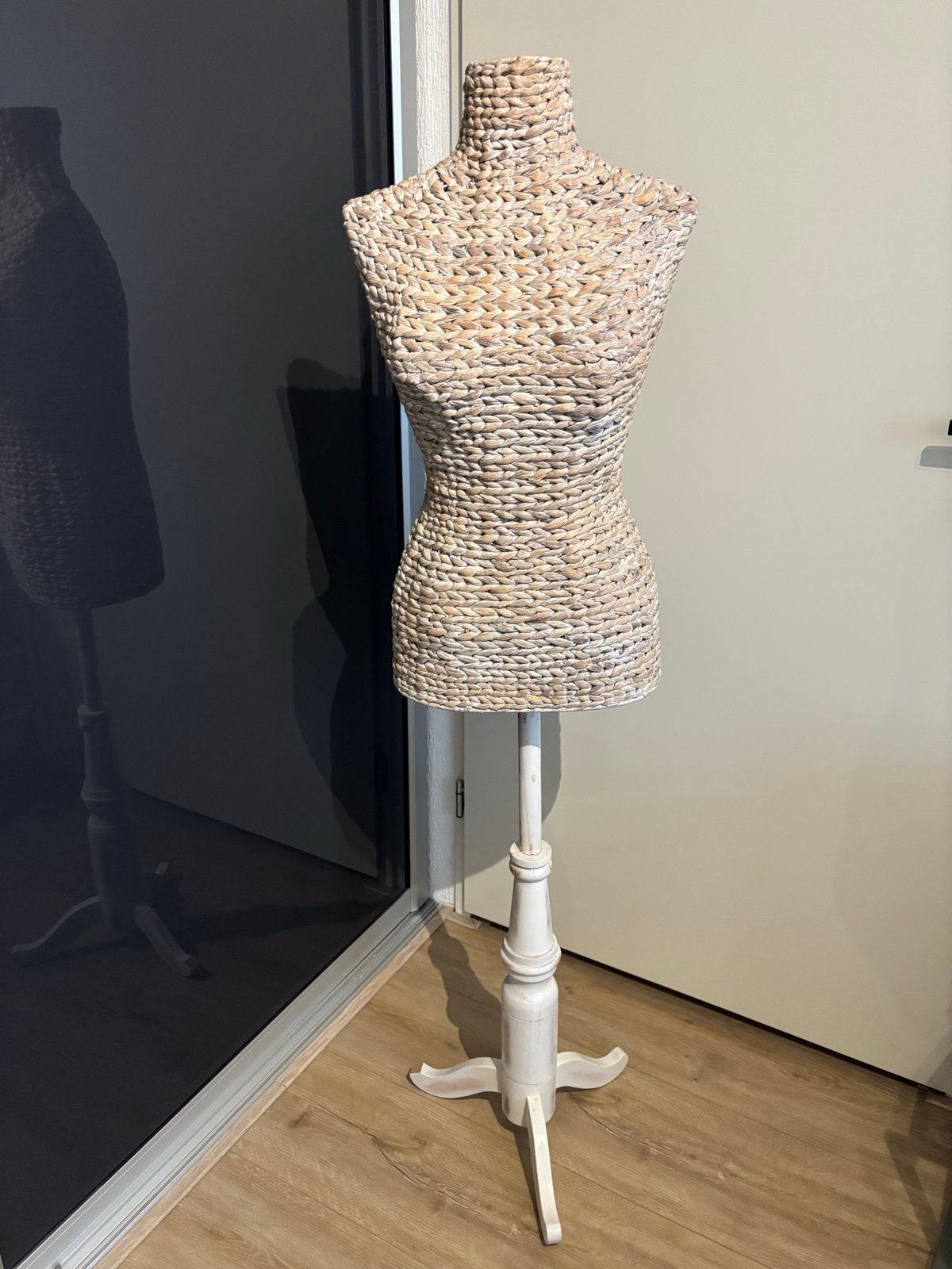 Decoratieve Wicker Paspop / Buste- Zo goed als nieuw, Ophalen, Zo goed als nieuw
