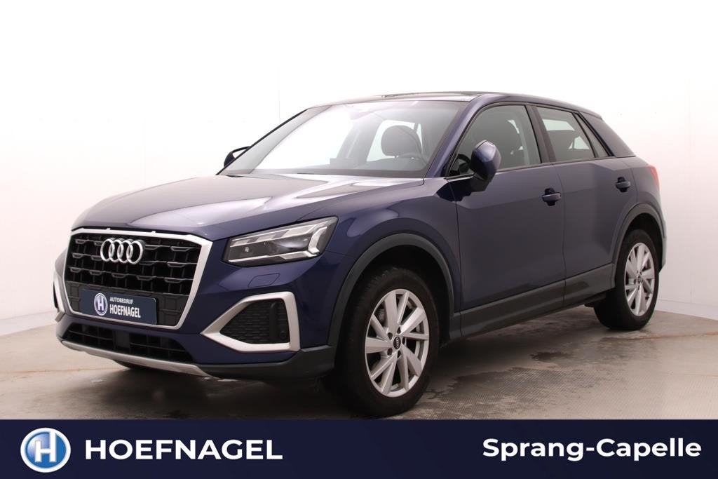 Audi Q2 35 TFSI Pro Line | Trekhaak | Panodak | Adaptive Cru, Auto's, Stof, 4 cilinders, 150 pk, Blauw