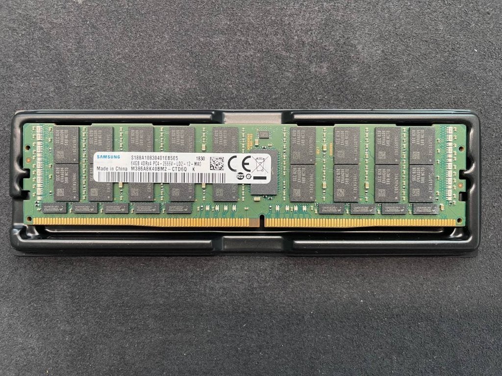 Samsung M386A8K40BM2-CTD6Q 64GB DDR4 PC4-21300 2666MT/s ECC, Gebruikt, Server, DDR4, Ophalen of Verzenden