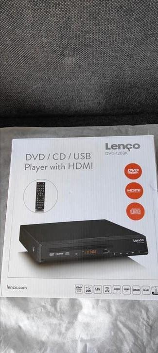 Lenco DVD-120BK DVD/CD/USB Speler met HDMI, Ophalen of Verzenden, Nieuw, Dvd-speler, Overige merken