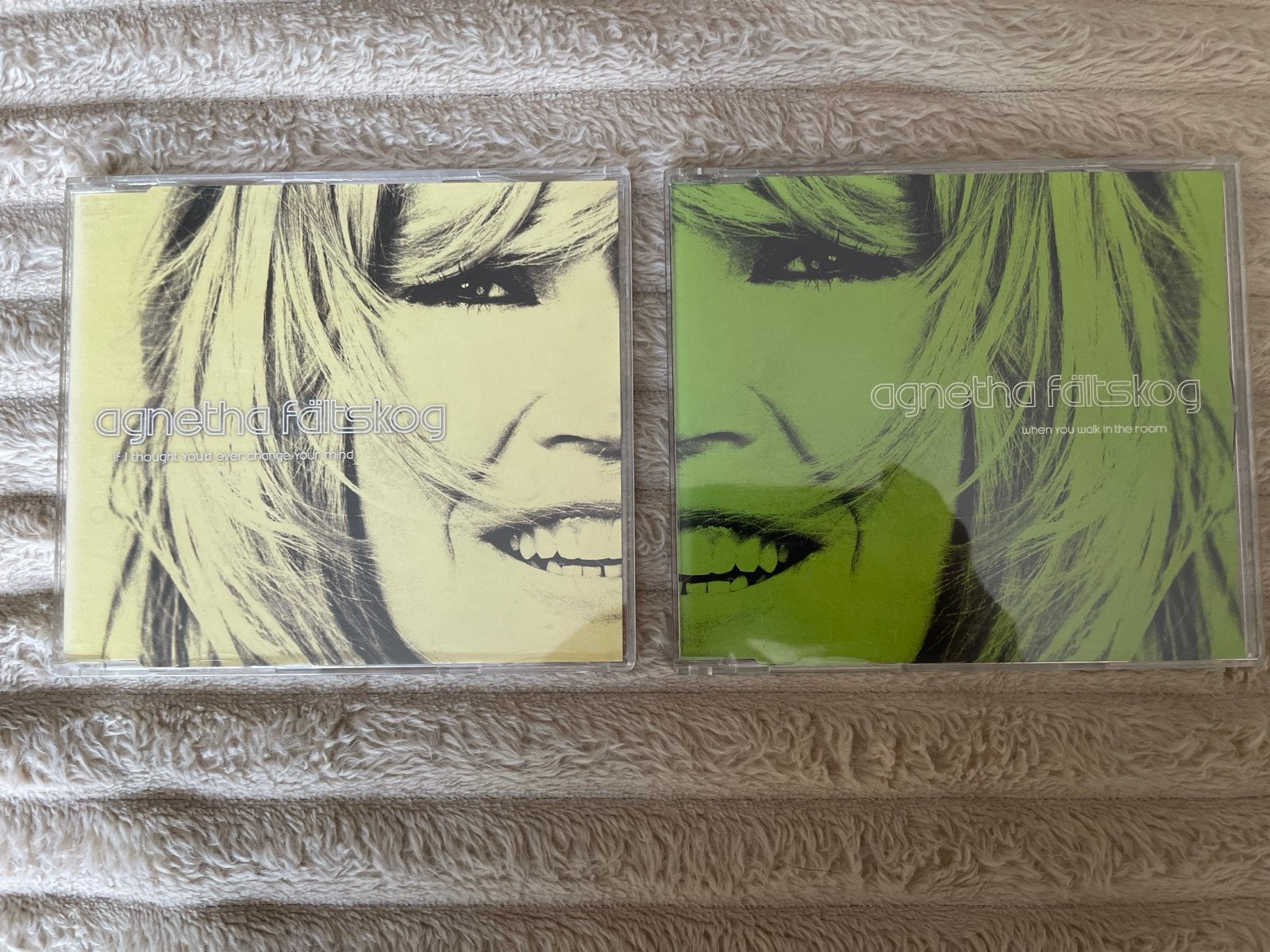Agnetha Fältskog- 2 zeldzame maxi singles, Pop, Ophalen of Verzenden, Zo goed als nieuw, Single