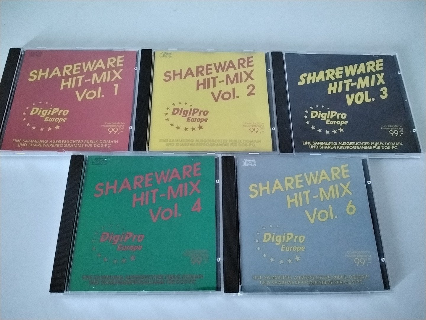 Vijf cdroms Shareware, Ophalen of Verzenden