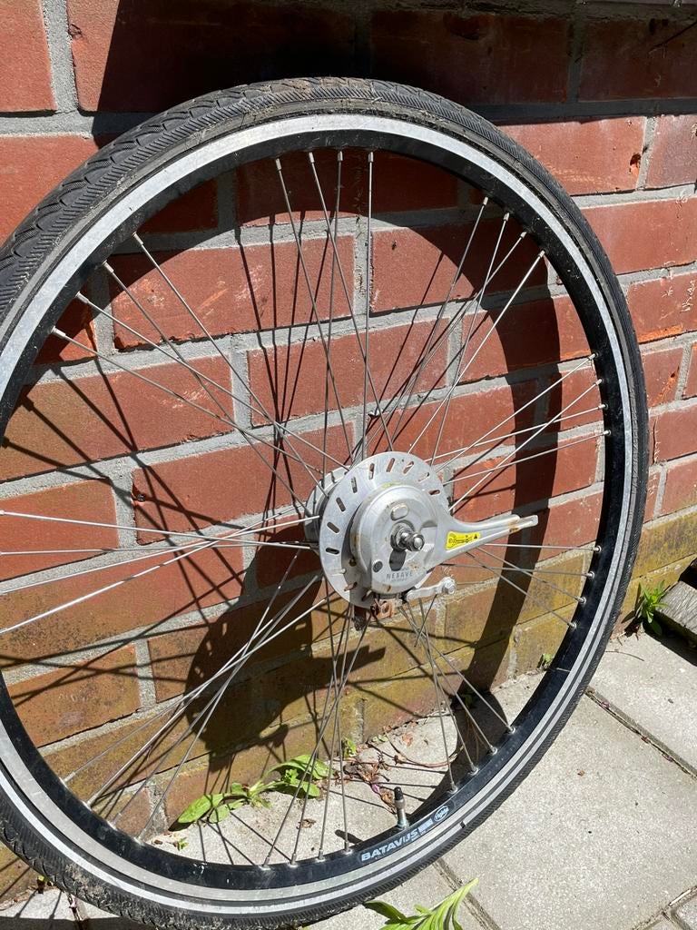 Batavus Voorwiel 28 inch, Fietsen en Brommers, Fietsonderdelen, Ophalen, Gebruikt, Wiel, Aluminium