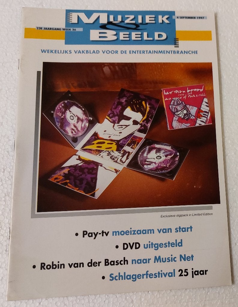 Herman Brood PROMO MAGAZINE 1997 20 Years Of R&R MBI, MBI, Ophalen of Verzenden, NvT, Boek, Tijdschrift of Artikel