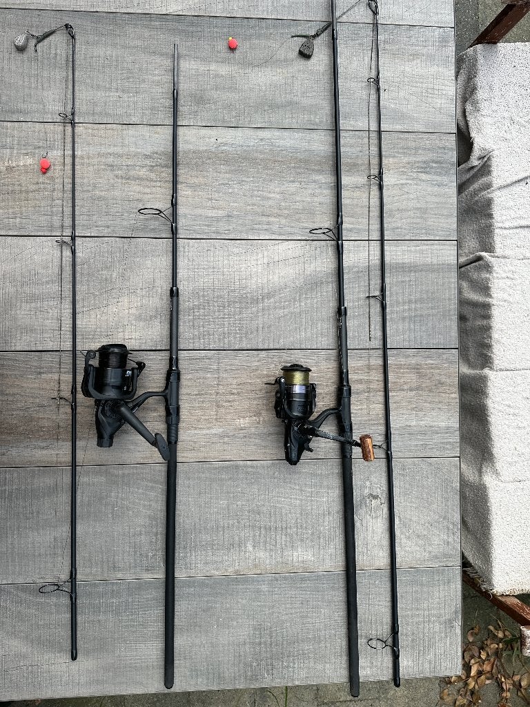 Karperhengels – 2 sets ROVA JRC + molens– €75 per stuk, Ophalen, Gebruikt, Complete set