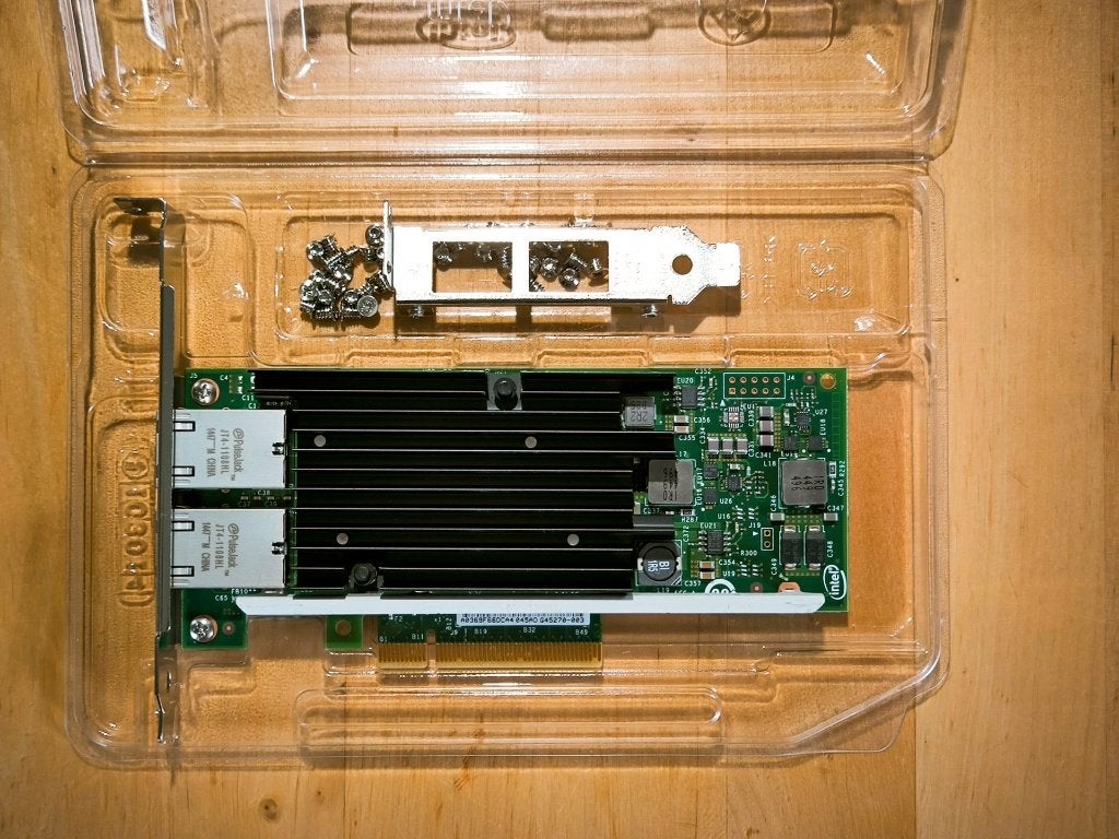intel X540-T2 10 Gb  Dual port, Computers en Software, Ophalen of Verzenden, Zo goed als nieuw, Intern, Intel