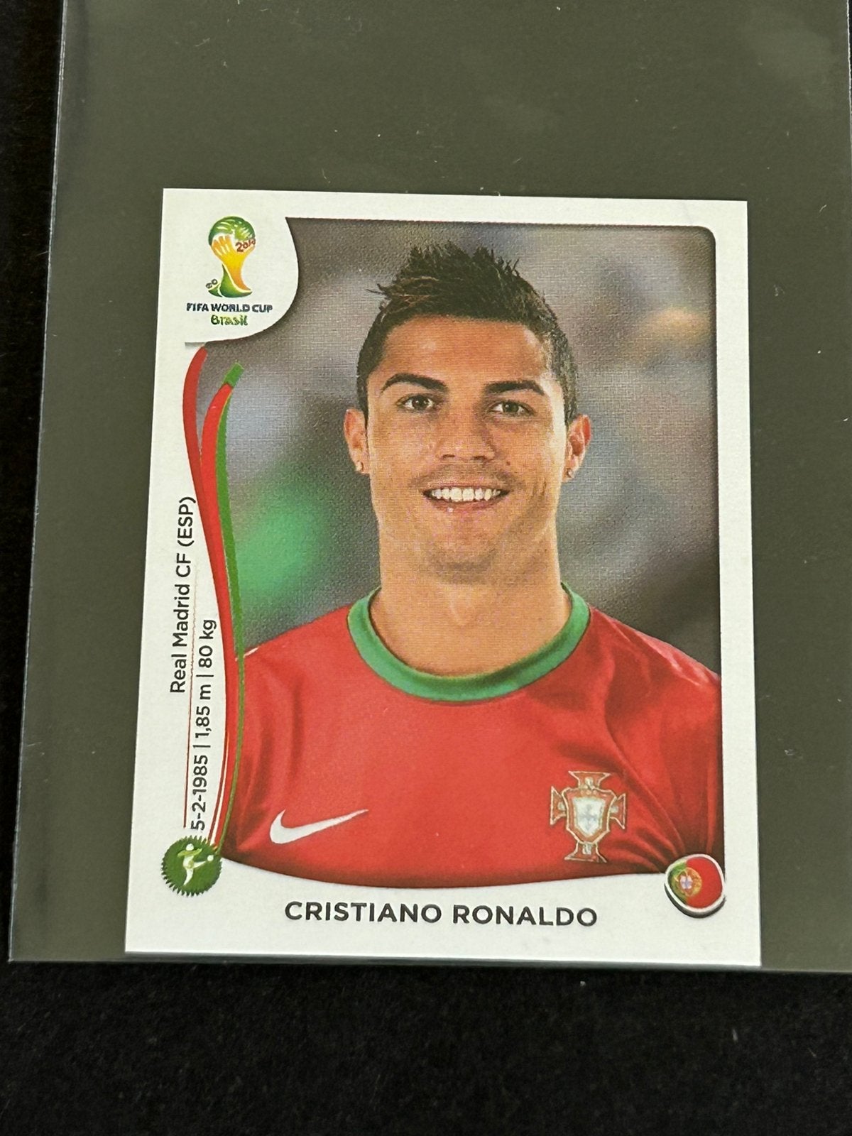 Panini WK 2014 Cristiano Ronaldo #523 sticker, Verzenden, Zo goed als nieuw