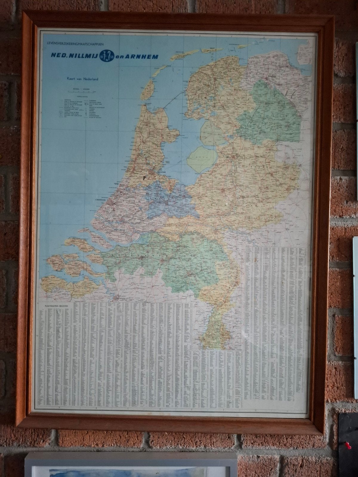 Oude Nederlandse kaart - Ned. Nillmij en Arnhem, Ophalen