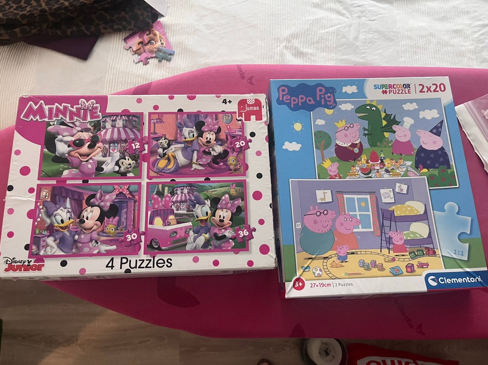 Peppa pig en disney puzzle compleet, Ophalen, Zo goed als nieuw, A1 t/m A3, Film en Tv