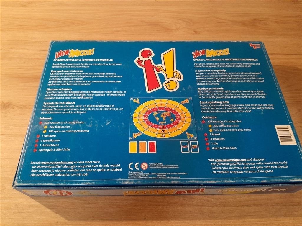 New Amigos - Het talenspel - Italiaans - Nederlands - s5875, Hobby en Vrije tijd, Gezelschapsspellen | Bordspellen, Verzenden