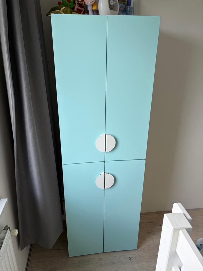 IKEA Smastad Platsa kledingkast turquoise 60x40x180cm, Ophalen, Overige materialen, Gebruikt, 50 tot 100 cm