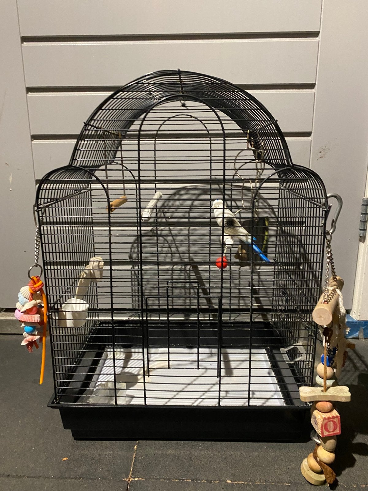Vogelkooi medium + accesorys, Dieren en Toebehoren, Geslacht onbekend, Overige soorten