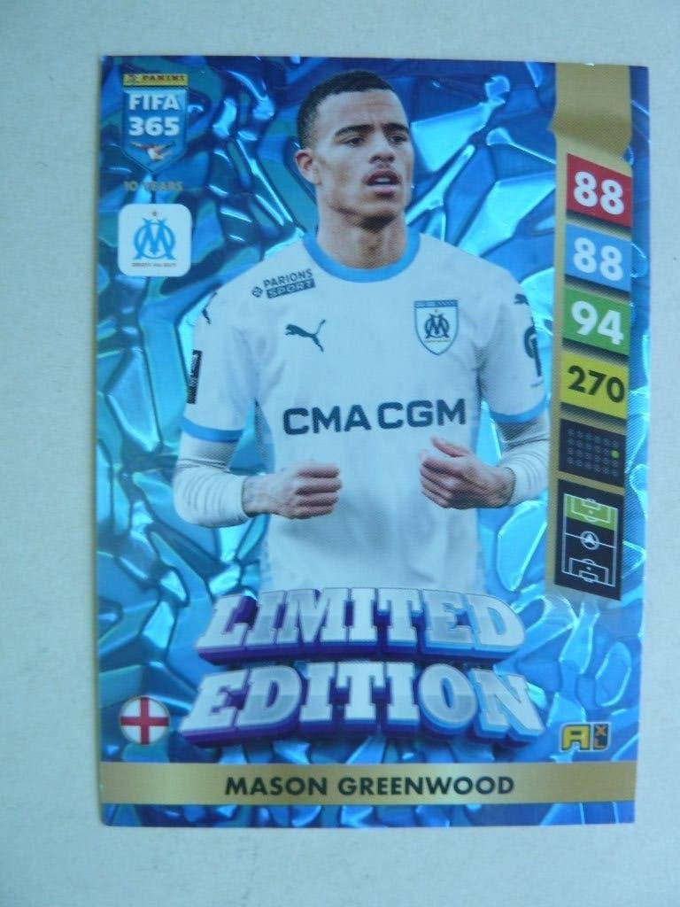 Panini Fifa 365 card  Mason.Greenwood  Limited Edition, Verzamelen, Sportartikelen en Voetbal, Ophalen of Verzenden, Zo goed als nieuw