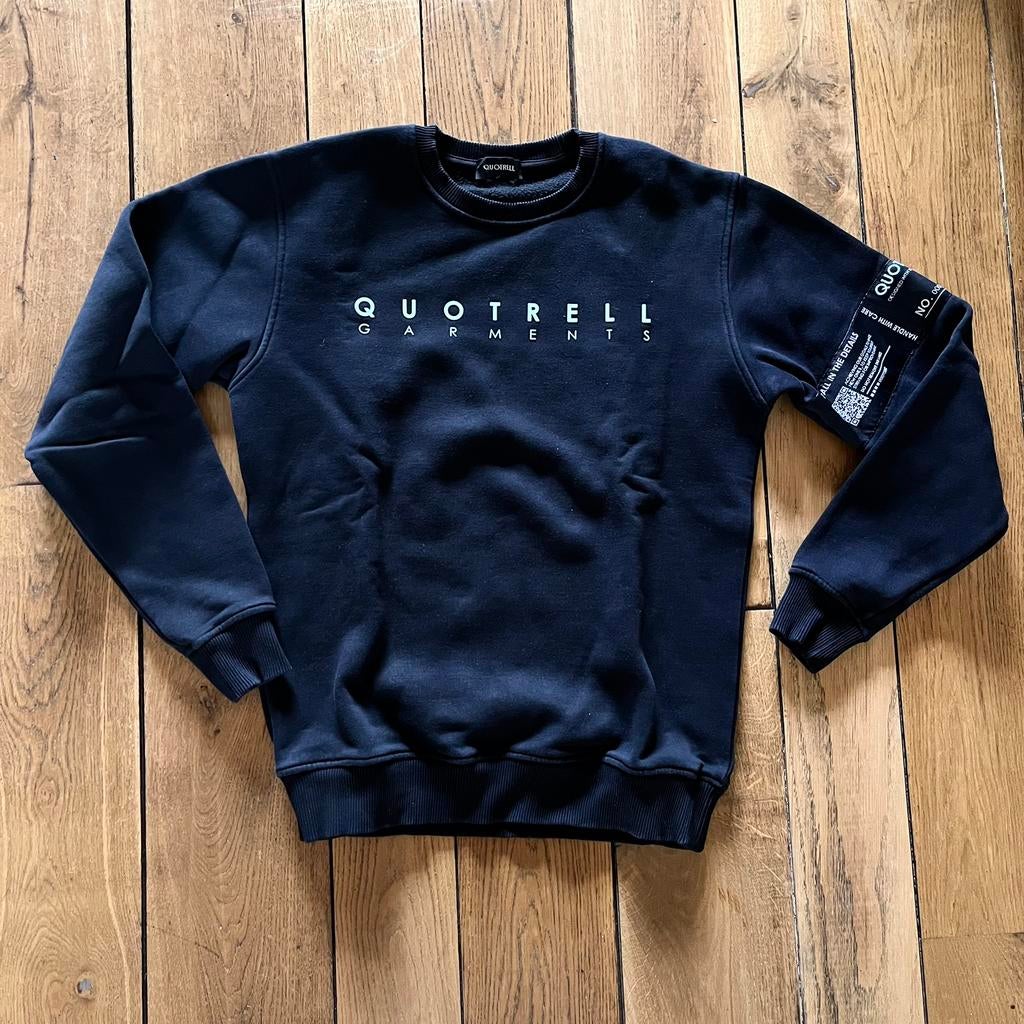 Quotrell sweater zwart trui Quotrell maat XS-S, Kleding | Heren, Ophalen of Verzenden, Gedragen, Maat 46 (S) of kleiner, Zwart