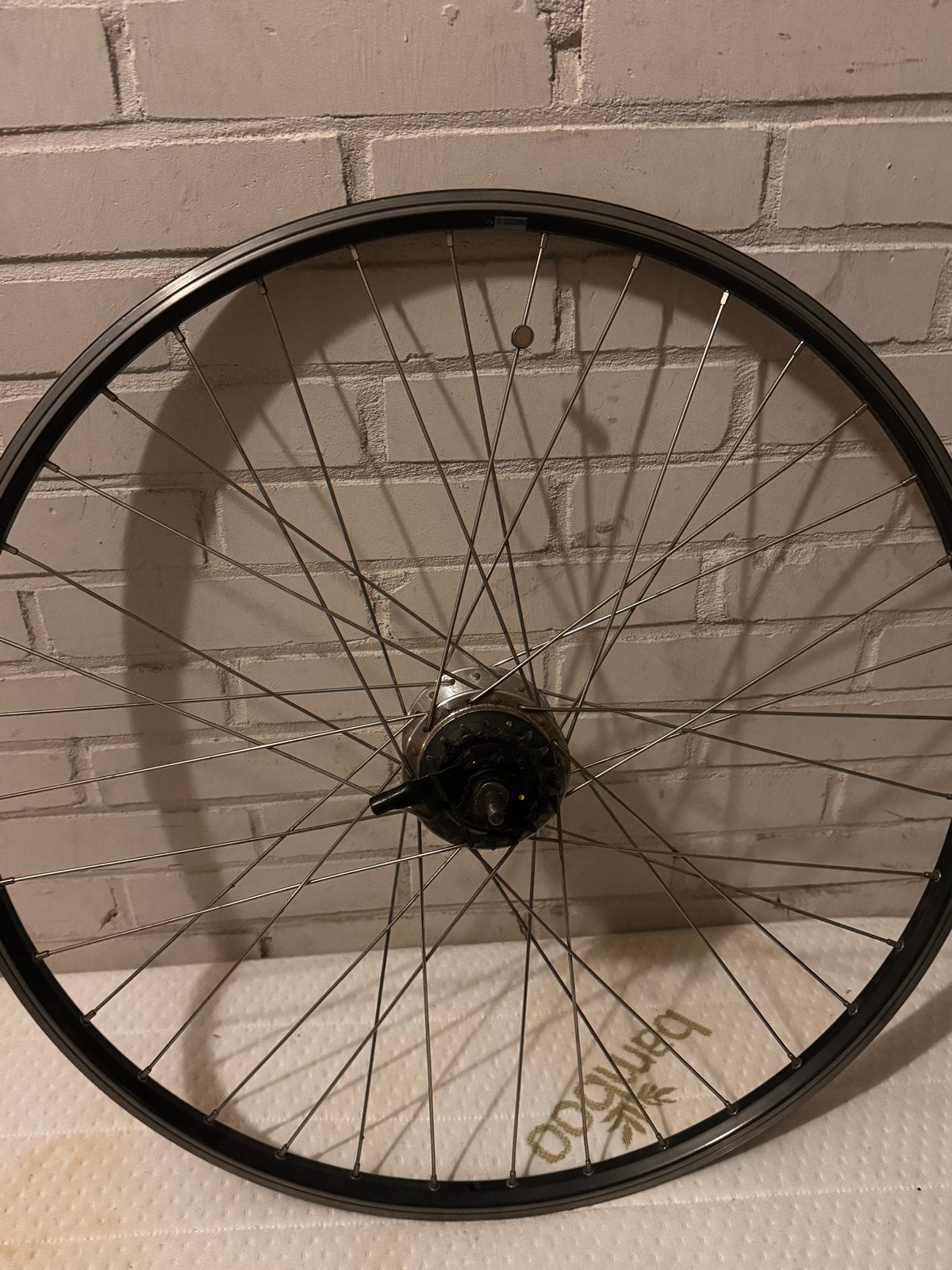Fietswiel met naaf - Gebruikt, Wiel, Gebruikt, Ophalen of Verzenden, Aluminium
