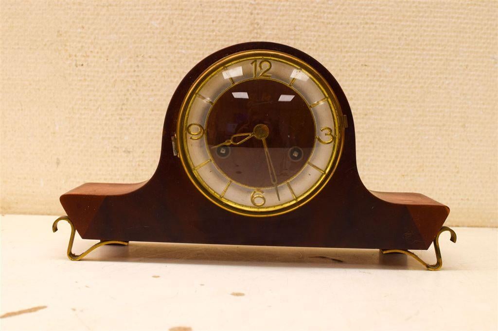 Schouwklok 48705, Huis en Inrichting, Woonaccessoires | Klokken, Ophalen of Verzenden, Gebruikt, Wandklok