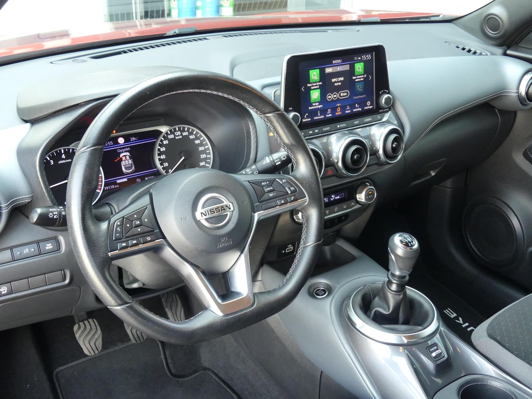 Nissan Juke 114pk DIG-T N-Connecta Park Pack *t/m 10de bouwj, Auto's, Voorwielaandrijving, Stof, Met garantie (alle), Origineel Nederlands