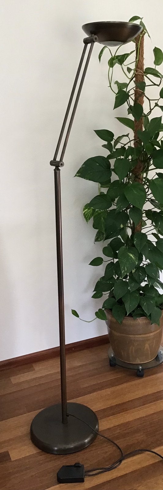 Uplight met dimmer en reserve lamp, Huis en Inrichting, Ophalen, Zo goed als nieuw, Metaal