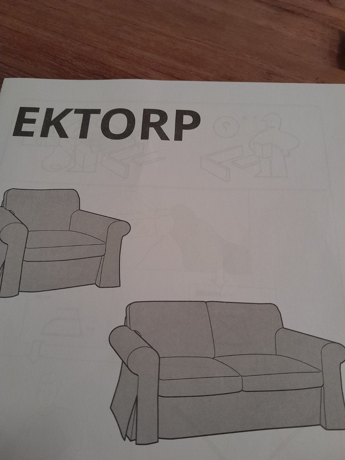 Ikea, Ektorp licht biege hoezen, wasbaar., IKEA, Ophalen of Verzenden, Beige