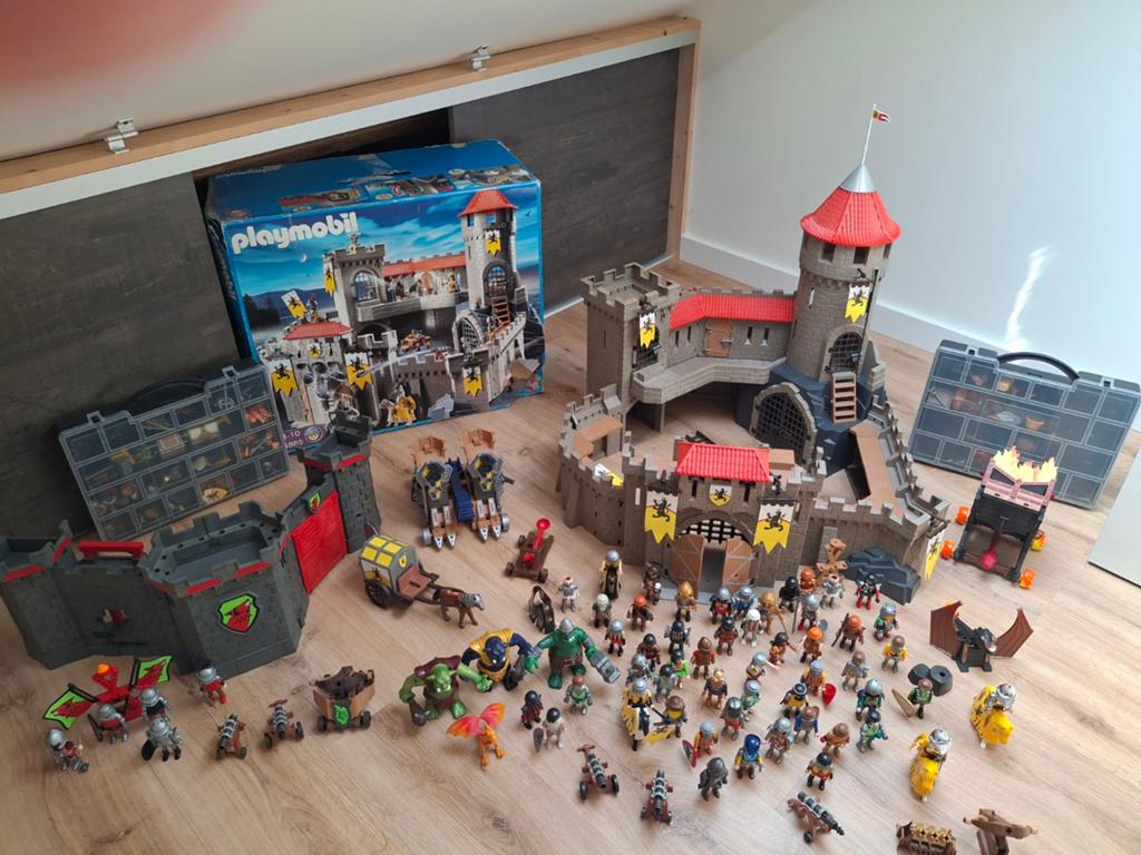Playmobil ridderkasteel + grote verzameling, Kinderen en Baby's, Speelgoed | Playmobil, Ophalen