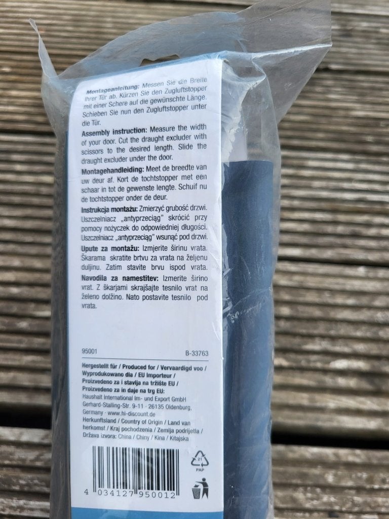 Tochtstopper, Ophalen, Nieuw, Binnen