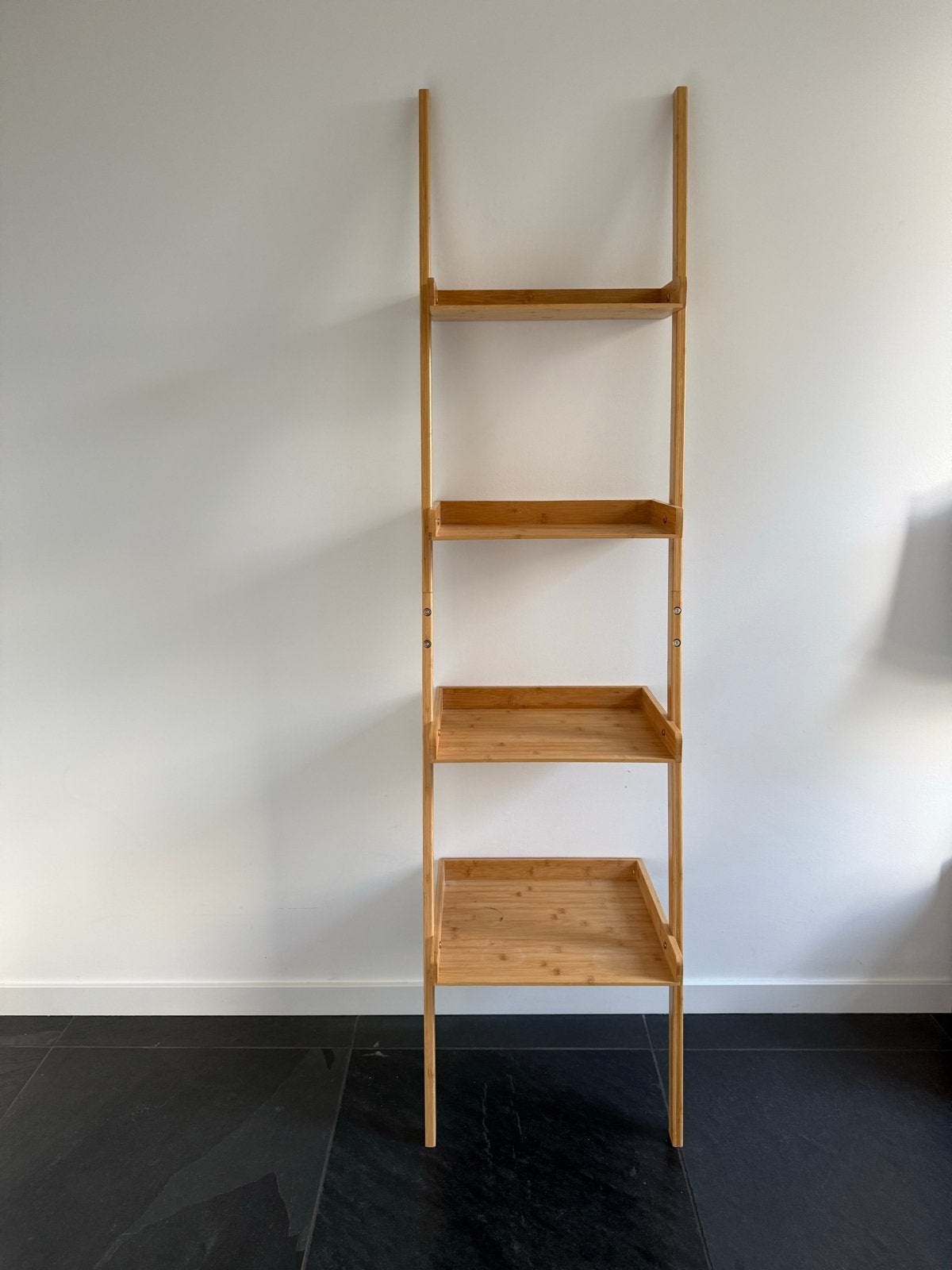 Bamboe Ladderrek met 5 planken - 176x45x37 cm, Ophalen, Gebruikt