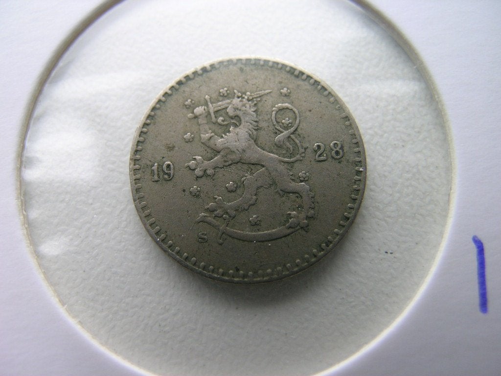 25 Pennia 1928 Finland (nr 1), Ophalen of Verzenden, Overige landen, Losse munt