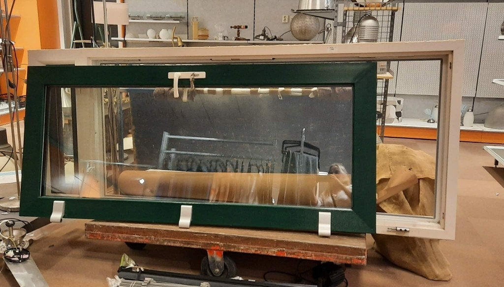 KOZIJN MET DEUR, Ophalen, 80 tot 100 cm, Minder dan 200 cm, Glas
