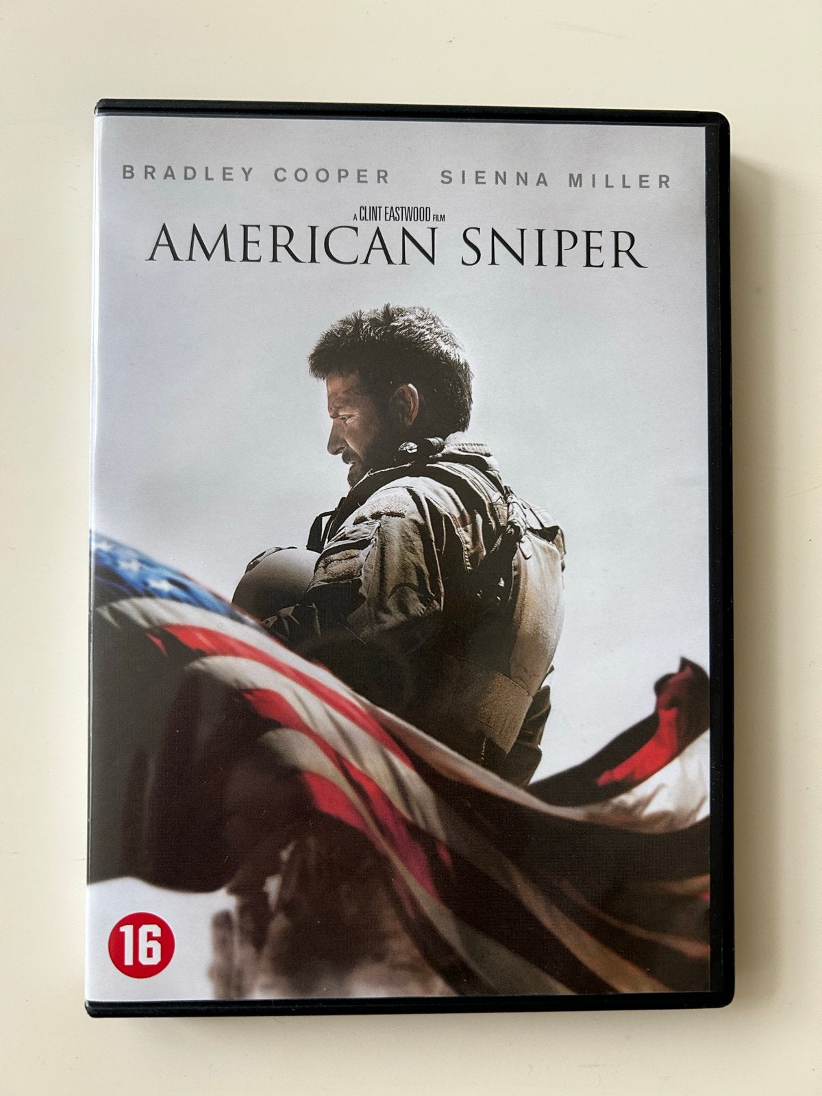 -American Sniper - Clint Eastwood film met Bradley Cooper, Vanaf 16 jaar, Ophalen of Verzenden, Zo goed als nieuw, Oorlog