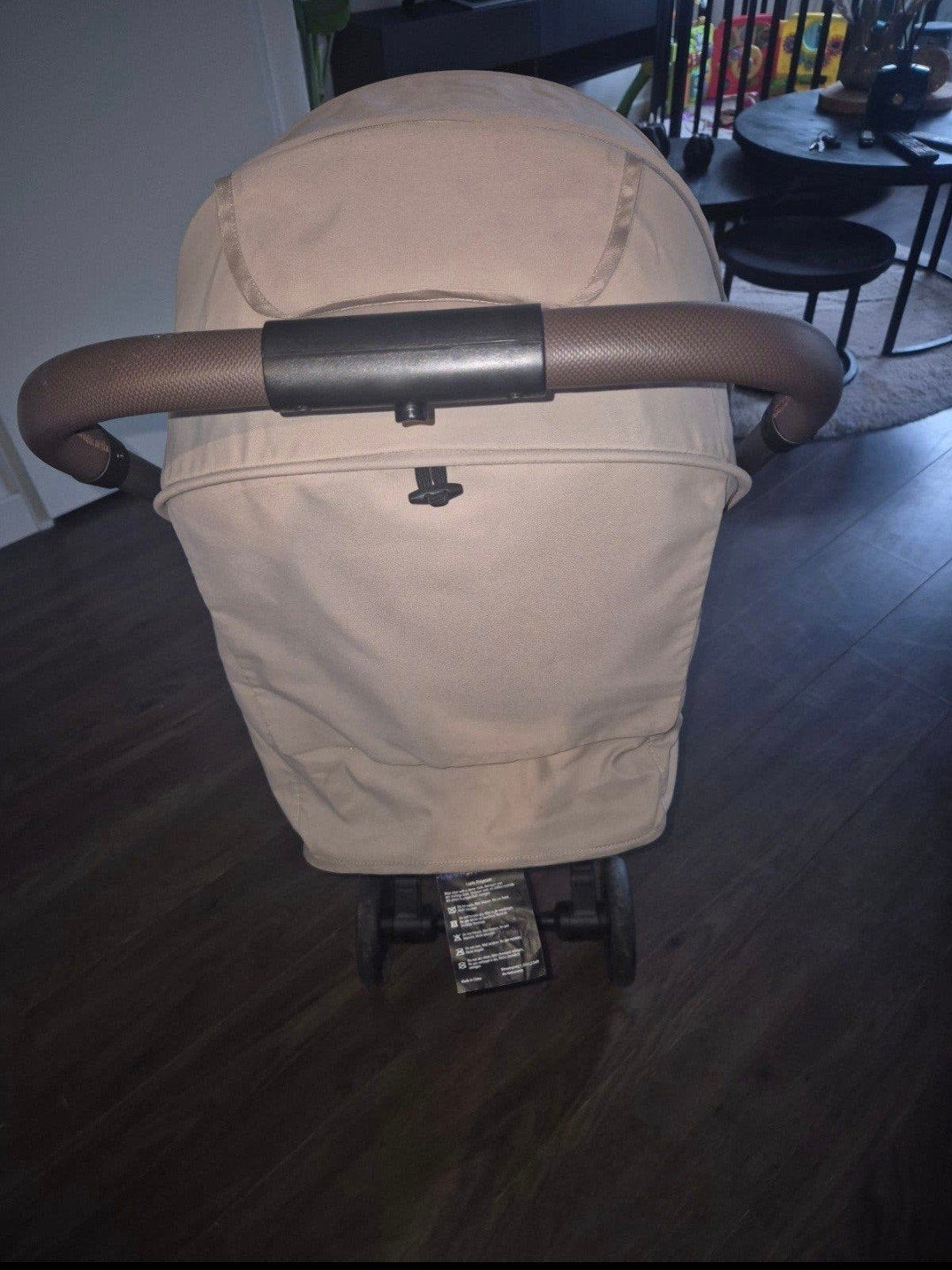 Luxe beige kinderwagen - Zo goed als nieuw, Ophalen, Zo goed als nieuw, Overige merken, Verstelbare rugleuning