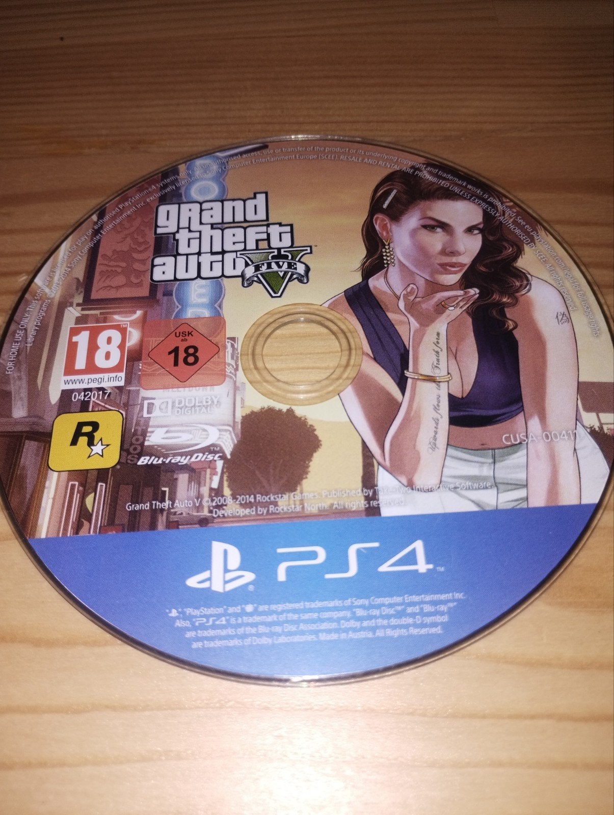 Grand Theft Auto V (GTA 5) voor PS4 en PS5 (ZONDER DOOSJE), Spelcomputers en Games, Avontuur en Actie, Online, Vanaf 18 jaar, 1 speler