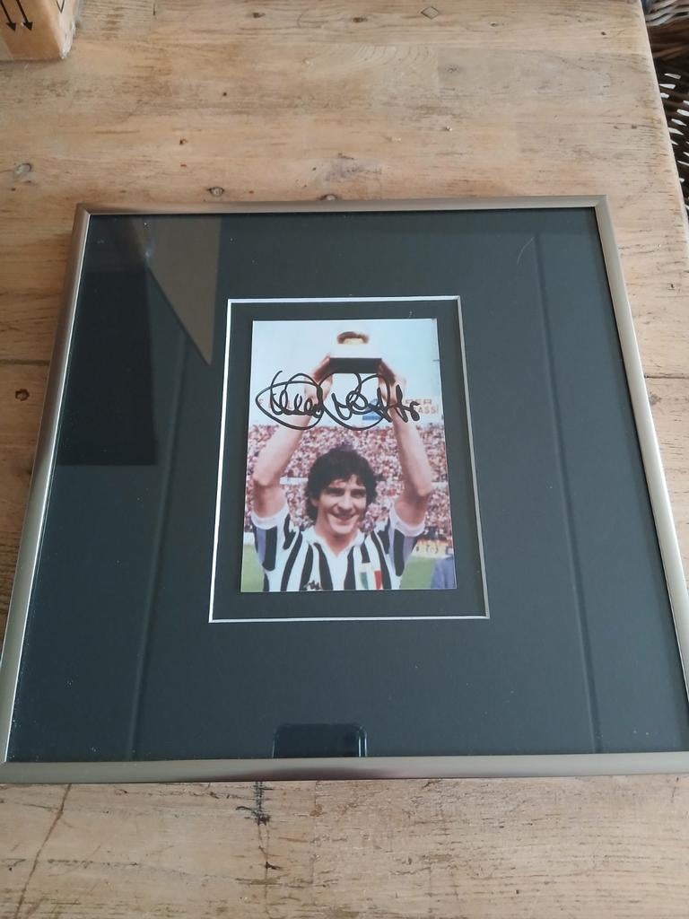 Ingelijste gesigneerde foto van Paolo rossi, Ophalen of Verzenden