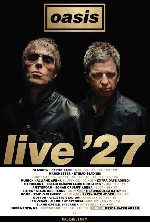 2x Oasis Live '27, vrijdag 16 juli 2027, Johan Cruijff ArenA, Twee personen, Juli