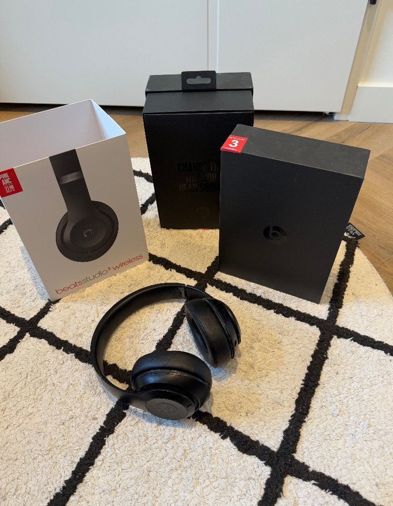 ZGAN zwart Beats Studio3 wireless koptelefoon over-ear music, Audio, Tv en Foto, Koptelefoons, Beats, Ophalen of Verzenden, Zo goed als nieuw