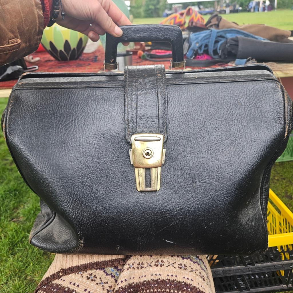 Vintage Originele Dokters Tas - Functioneel & Werkend Slot, Ophalen of Verzenden