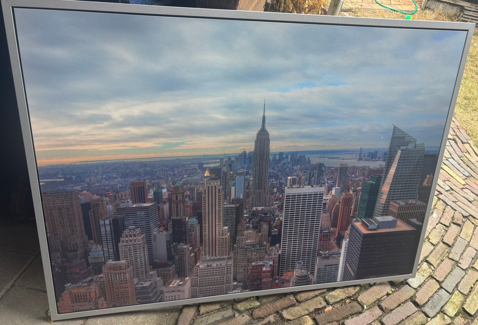 Grote ingelijste foto van New York, Ophalen, 125 cm of meer, Zo goed als nieuw, Foto of Poster