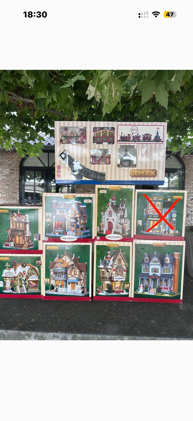Lemax huisjes plus trein, Ophalen