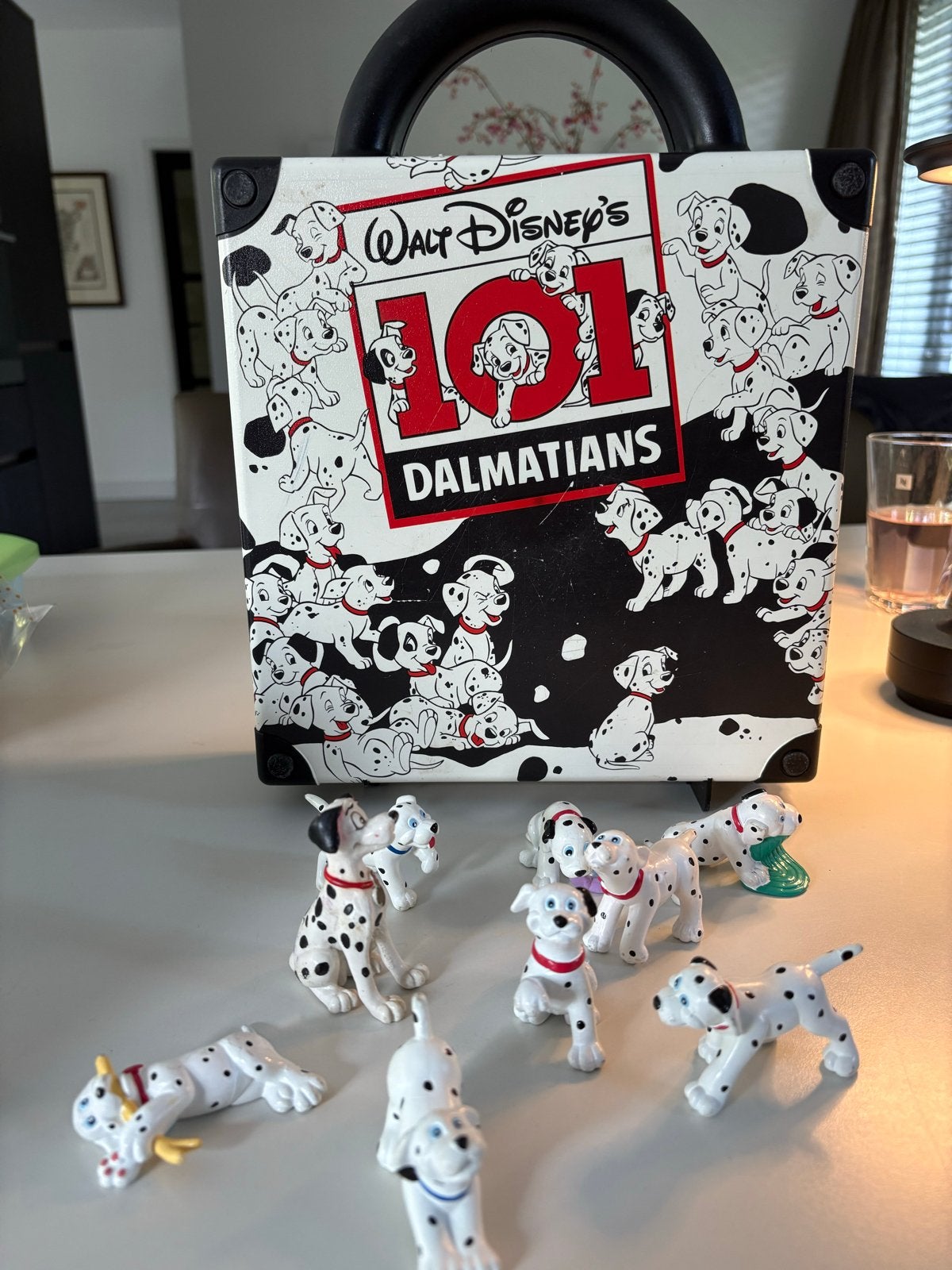 Disney's 101 Dalmatiërs Koffer met dalmatiers, Ophalen of Verzenden, Gebruikt, Hond of Kat, Beeldje of Figuurtje