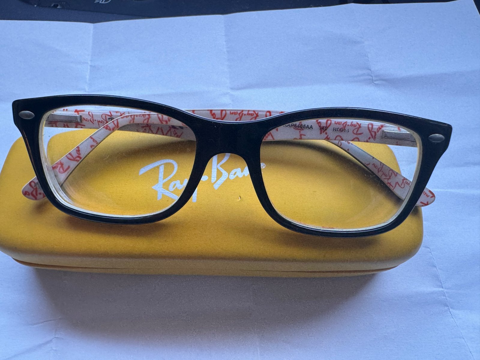 Ray-Ban bril met uniek patroon, Zwart, Ophalen of Verzenden, Zo goed als nieuw, Ray-Ban