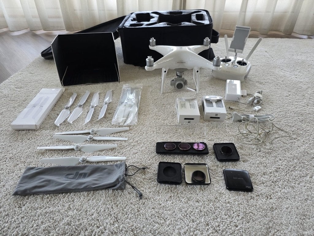 DJI Phantom 4 Pro V2.0 drone met extra batterij en filters, Audio, Tv en Foto, Drones, Cameradrone, Obstakel-ontwijking, 5 tot 10 kilometer