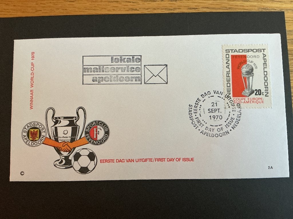 Stadspost Feyenoord zegels eerstedag enveloppe, Verzenden, Onbeschreven, Nederland
