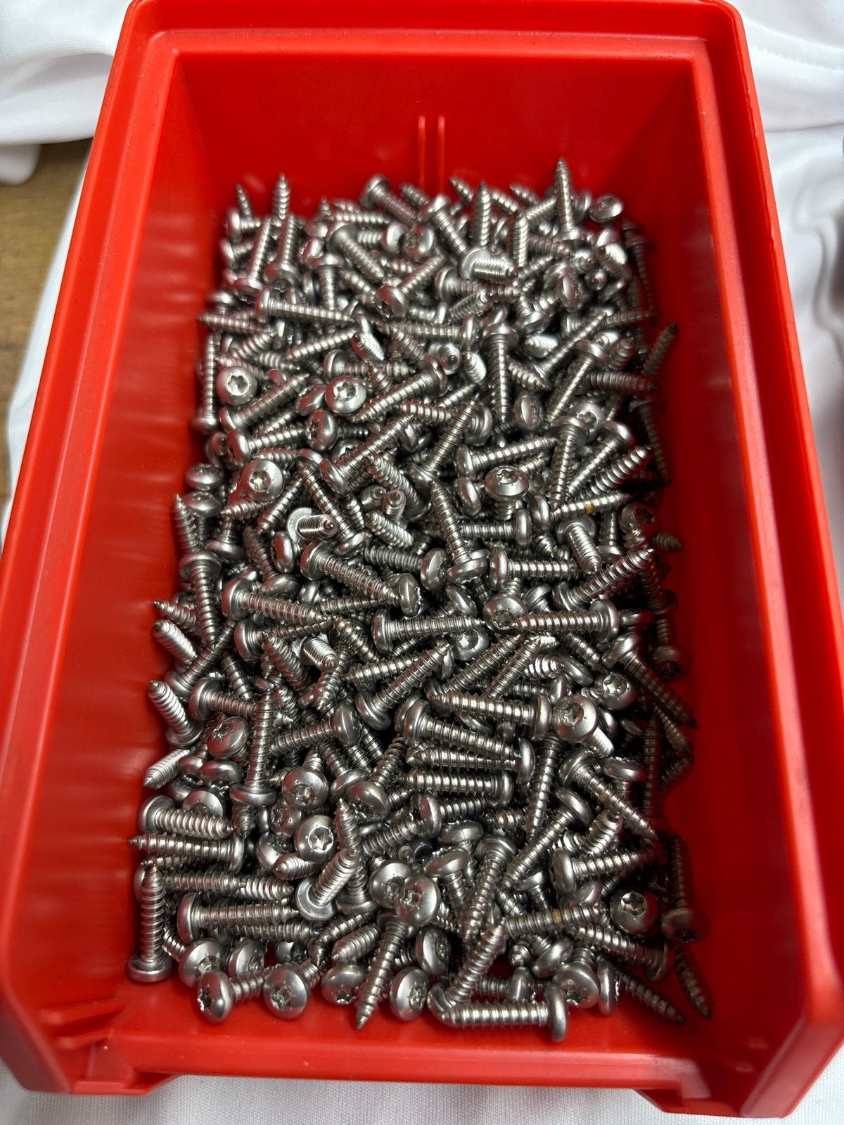 RVS bolkop plaatschroef 3,5x16mm - circa 990 stuks, Ophalen, Schroeven, Nieuw, Minder dan 50 mm