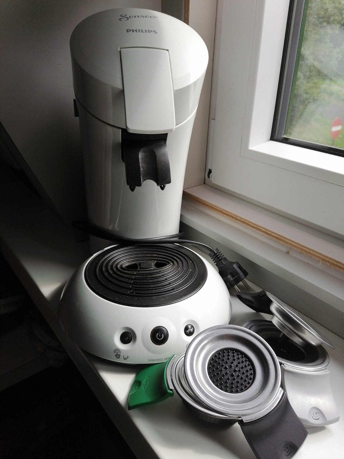 Philips Senseo koffiezetapparaat - Wit, Ophalen, Koffiemachine, Koffiepads en cups, Afneembaar waterreservoir
