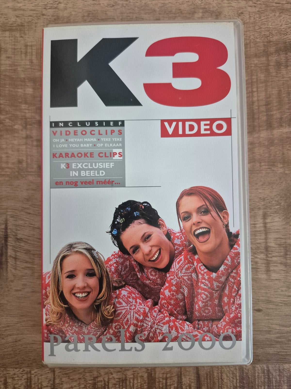 Vintage videoband "Parels 2000" van K3 originals, Ophalen of Verzenden, Zo goed als nieuw, Overige typen