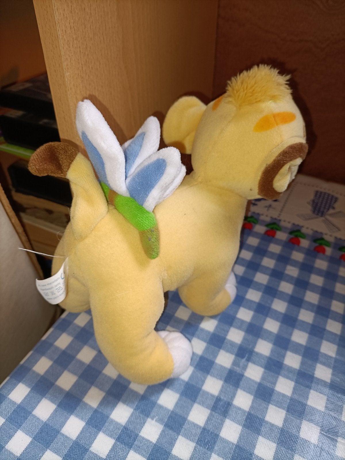 Simba baby knuffel met vlinders Lion King Disney 19 cm, Ophalen of Verzenden, Zo goed als nieuw, Overige typen