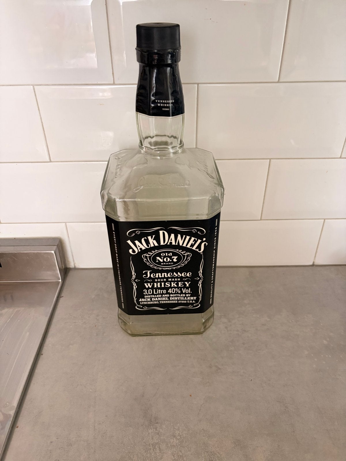 Gratis Jack Daniel's 3 liter lege fles - Leuk voor verzamela, Ophalen, Gebruikt