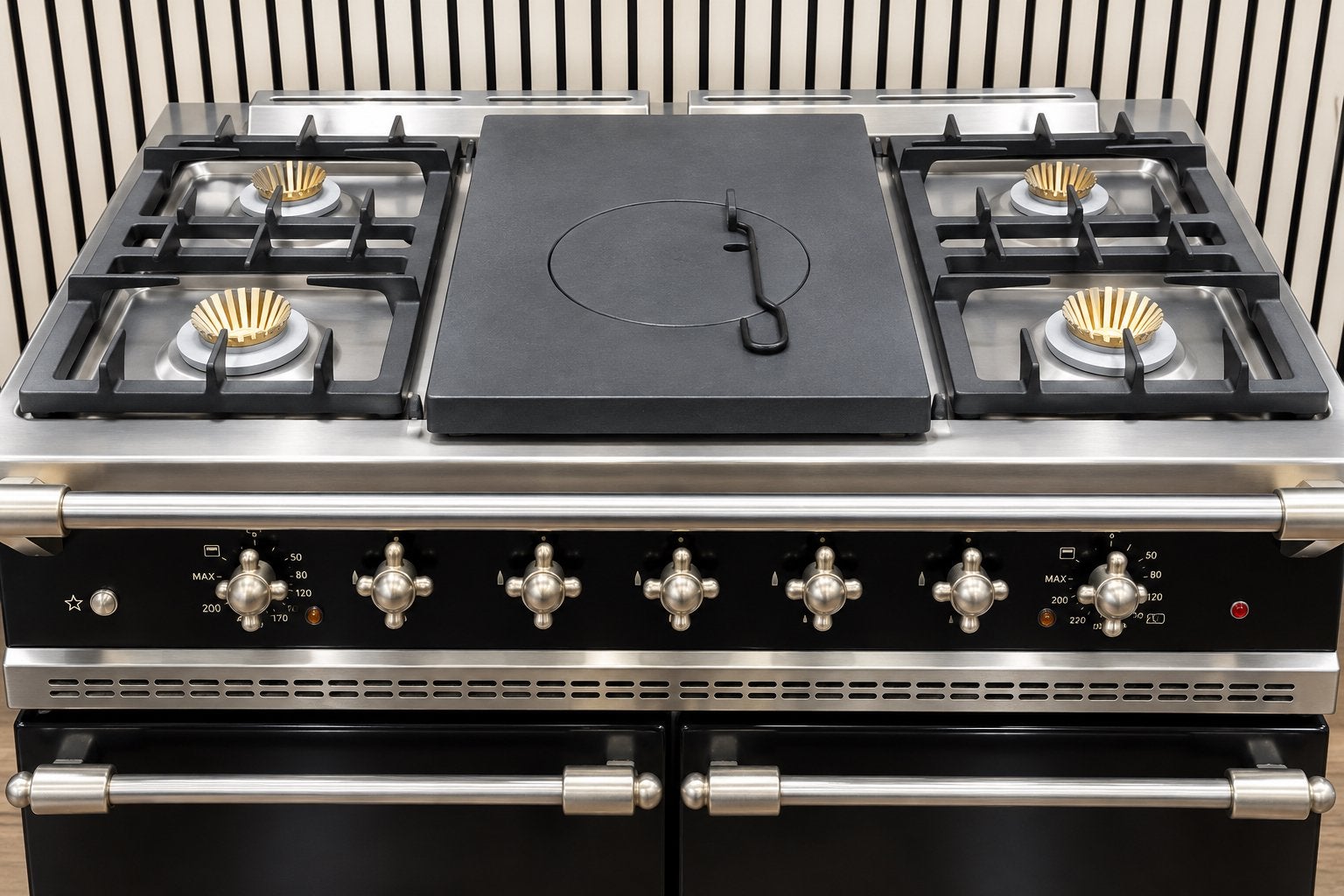 Lacanche 100 cm Zwart Coupe de Feu 2 Ovens RVS/Chroom, Witgoed en Apparatuur, Fornello Esperta, Fornello Esperta, Ophalen of Verzenden
