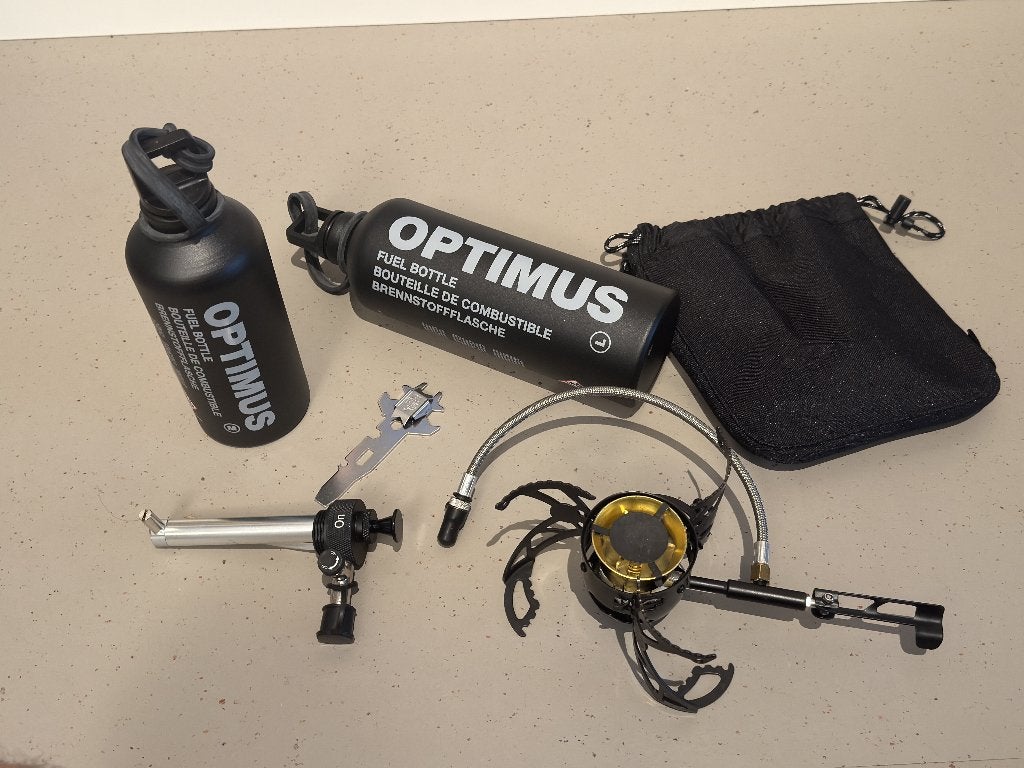 Optimus Nova multifuel brander set all black military, nieuw, Caravans en Kamperen, Ophalen of Verzenden, Nieuw