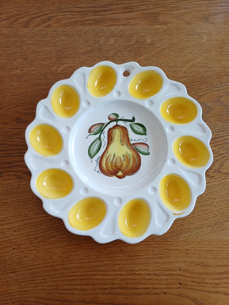 Eierbord / eierschaal, Gebruikt, Keramiek, Vintage, Ophalen of Verzenden